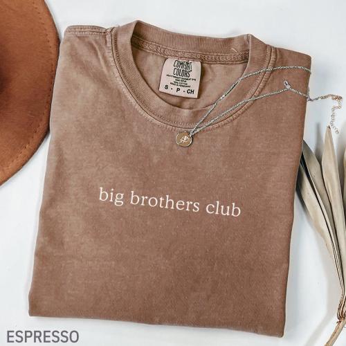 Comfort Colors® Big Brothers Club Shirt, Best Bro Tee, Cool Brother T-shirt, Favorite Brothers, Brother Birthday Gift, Gift for Big Brothers