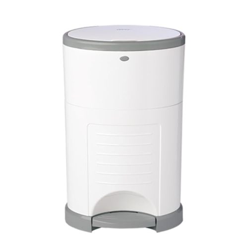 DEKOR Diaper EKO Plus Diaper Pail, White | ONLY Eco-Friendly Diaper Pail Made with 70% Recycled Materials | Hands-Free: Step–Drop–Done | Cost-Effective Refill System |Great Cloth Diaper Pail