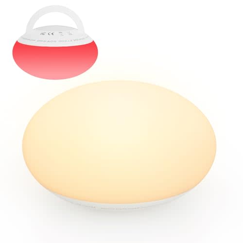 Egg Light for Nursery, Baby Night Light with 1/3/6 H Timer, Soft BPA-Free Silicone Nightlight with Colors Changing, Dimmable Night Lamp for Kids, Eye Caring Red Light, Warm Light for Breastfeeding