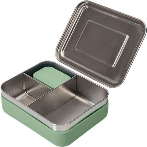 Stainless Steel Bento Box with Silicone Sleeve – Small