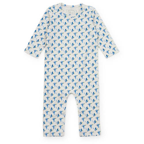 Thompson Boys' Pima Cotton Romper Mallard Ducks