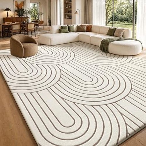 Sour Lemon 8x10 Area Rugs for Living Room Bedroom, Large Carpet Modern Rug