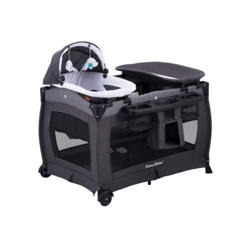 Pamo Babe Portable Playpen Foldable Playard for Baby and Toddler Mattress, Changing Table for Newborn Portable Playard