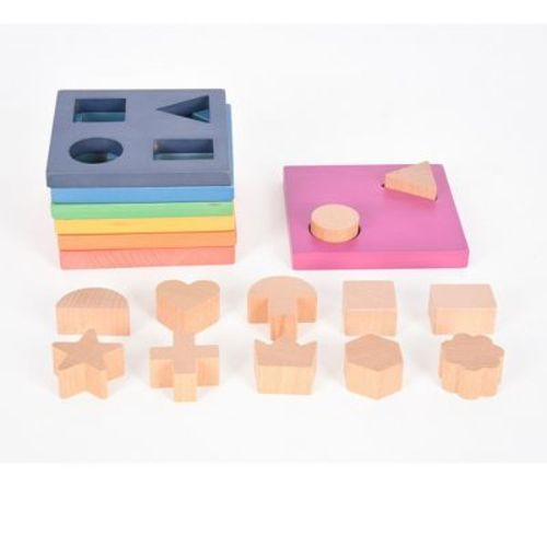 TickiT® Rainbow Wooden Shape Stacker