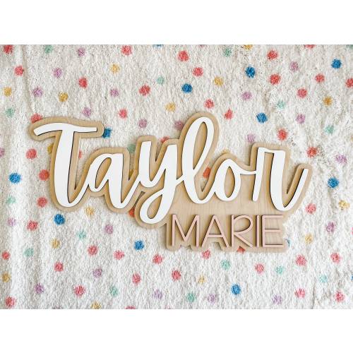Personalized Name Sign, Boho Name Sign, Outline Name Sign, Name Sign for Nursery, Kids Wall Art, Nursery Decor, Girls Bedroom Decor, Rainbow