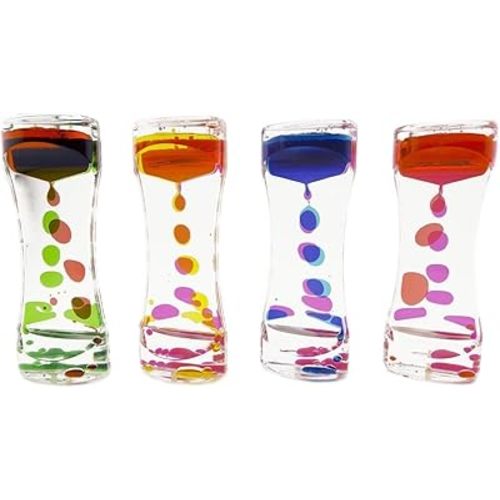 Liquid Motion Bubbler for Sensory Play, Fidget Toy, Children Activity, Desk Top Accessory (Color May Vary, 1 Bubbler)