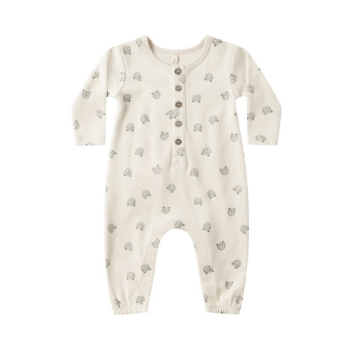Bear Print Organic Cotton Romper