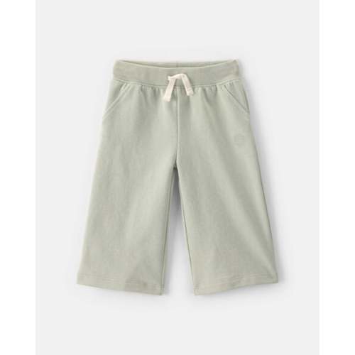 Baby Girl French Terry Drawstring Pants - Green - OshKosh B'gosh | Carter's