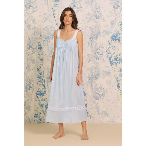 The "Madison" Dobby Stripe Gown