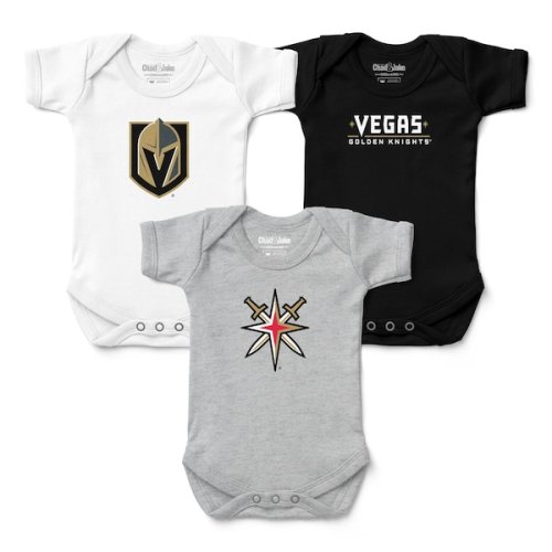 Infant Vegas Golden Knights Chad & Jake Three-Pack Bodysuit Set