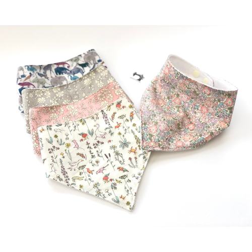 Liberty Baby Girl Bib | Baby Bandana | Girls Dribble Bib | Baby Shower Gift | Feeding Bib