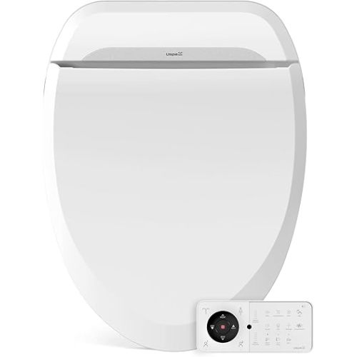 Bio Bidet USPA PRO Modern Bidet Seat, Warm Water, Heated Seat & Dryer, Remote Control, Elongated