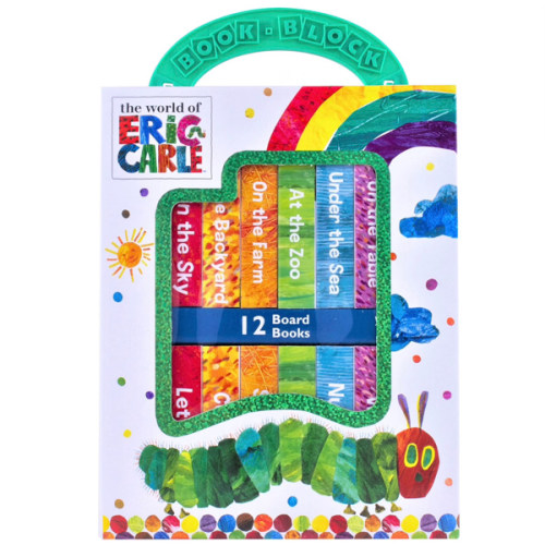 World of Eric Carle, My First Library 12 Board Book Set - First Words, Alphabet, Numbers, and More! Baby Books - PI Kids