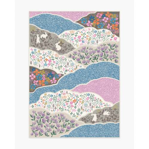 Flower Fields Pastel Multicolor Flatwoven Rug | Ruggable US