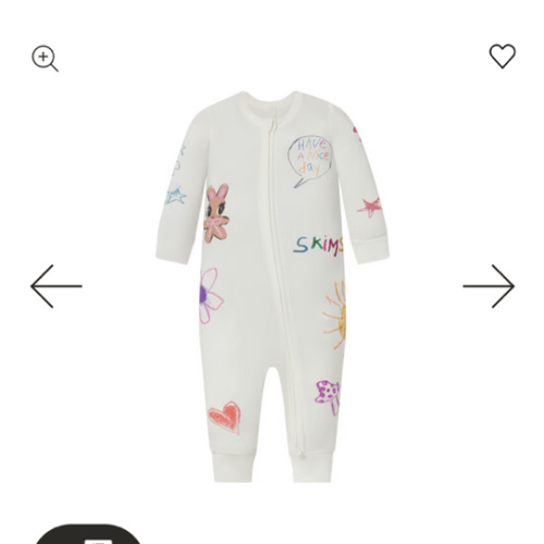 SKIMS SLEEP BABY ONESIE | MARBLE HAPPY BUNNY | SKIMS