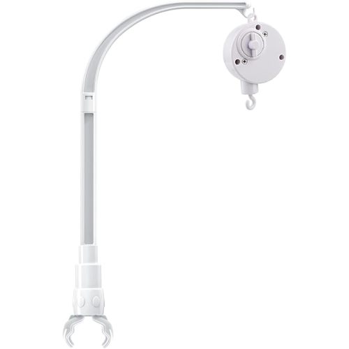 23 Inch Baby Crib Mobile Arm with Music Box,Nursery Decor Hanger,Holder for DIY Clamp Mobile,The Claw Part can be Adjusted Width