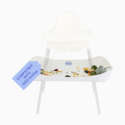 Catchy Food Catcher for High Chairs - White, For Ikea Antilop