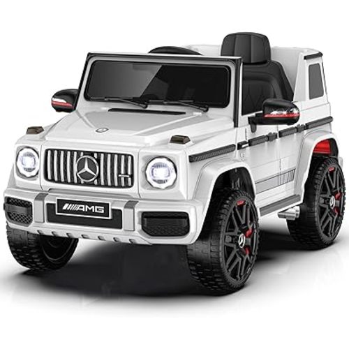 ANPABO 24V Kids Car, 4WD/2WD Switchable Ride on Car with Low Battery Voice Prompt,Real-Time Battery Level, LED Headlight&Music Player, Ideal Electric Car, Black