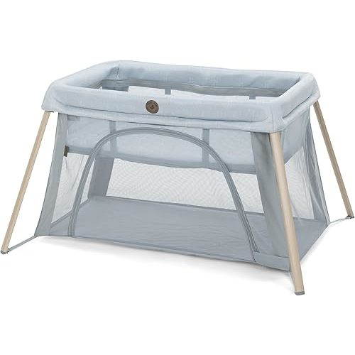 Maxi-Cosi Calao Travel Playard, Infant Bassinet, Toddler Playpen, Portable, Lightweight, Foldable, Easy Setup, with Carry Bag, Breathable Mesh, Classic Slate