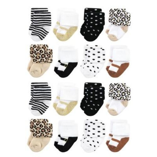 Hudson Baby Cotton Rich Baby Terry Socks 16-Pack