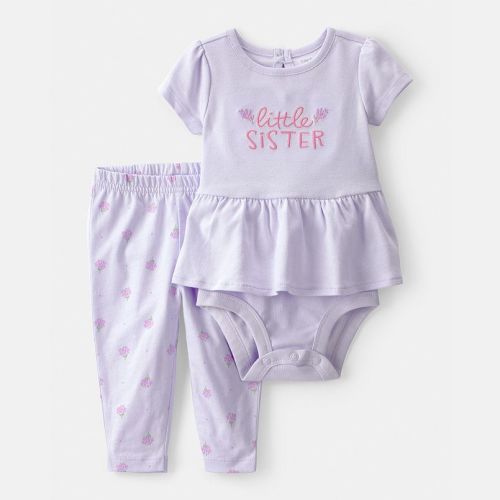 Baby Girl Carter's 2-pc. 'Little Sister' Bodysuit & Pants Set