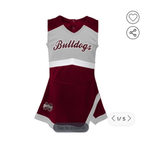 Bulldogs | Mississippi State Gen2 Infant Cheer Dress with Bloomer | Alumni Hall
