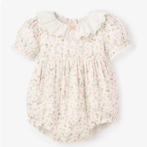 Folklore Floral Organic Muslin Bubble – Elegant Baby