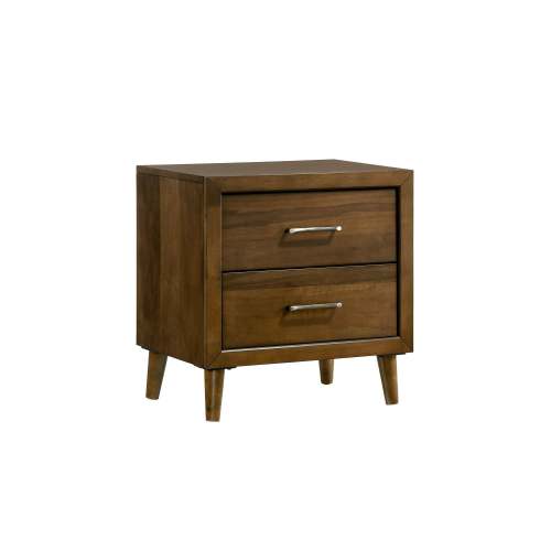 Mayberry Hill Malibu 2-Drawer Nightstand in Walnut