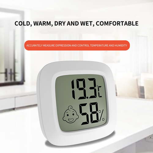Mini Hygrometer, Accurate Digital Indoor Thermometer Hygrometer, Magnetic Back Temperature Humidity Monitor for Baby Room Home Office