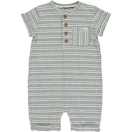 Black Stripe Camborne Henley Romper