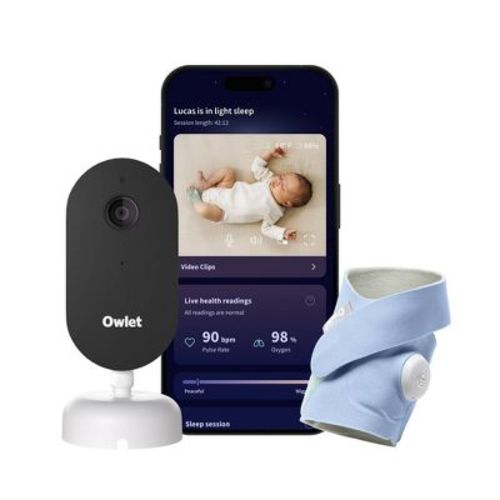 Owlet Dream Sight & Dream Sock Duo Baby Monitor - Exclusive Blue Mist