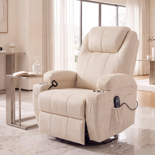 Latitude Run® Reclining Massage Chair with Swivel and Rocking Function & Reviews | Wayfair
