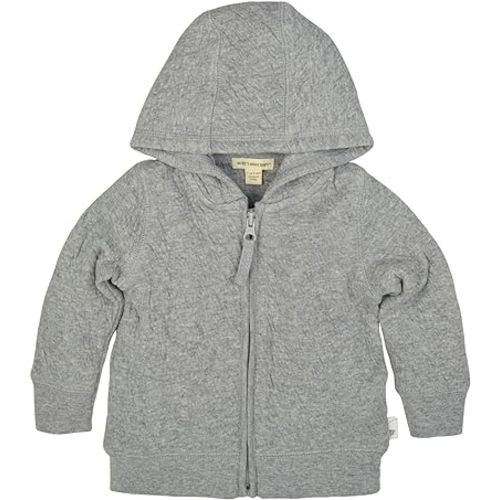 Burt's Bees Baby unisex-baby Sweatshirts, Lightweight Zip-up Jackets Hooded Coats, Organic Cotton