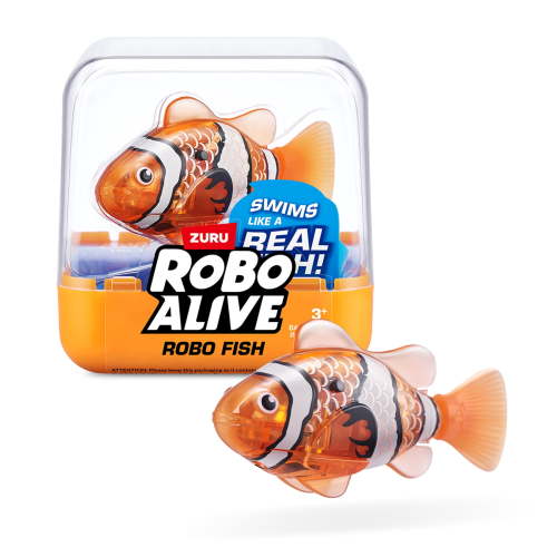 Robo Alive Robotic Swimming Fish (Orange), Bath Toy, Ages 3+