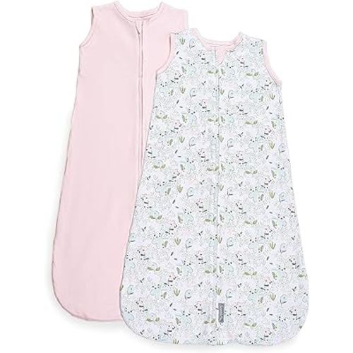SwaddleMe by Ingenuity Night Sack Sleeper, For Ages 6-12 Months, 16-24 Pounds, Up to 30 Inches Long, 2-Pack Loose-fit Baby Swaddle Sack Wearable Blanket