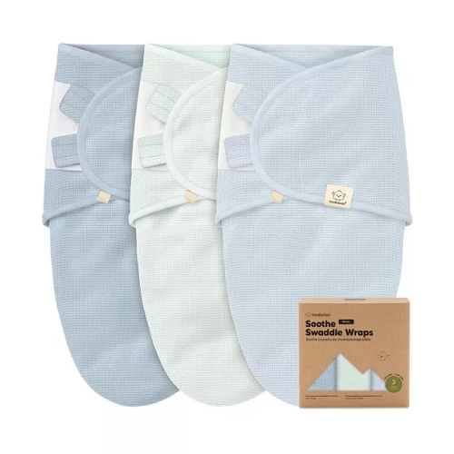 3pk Soothe Wren Swaddle Sleep Sacks, Organic Newborn Swaddles Wrap 0-3 Months, Soft Baby Wearable Blanket