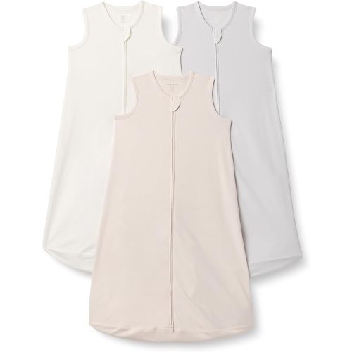 Amazon Essentials Unisex Babies' Cotton Sleep Sack, Wearable Blanket, 0.5 TOG, Pack of 3