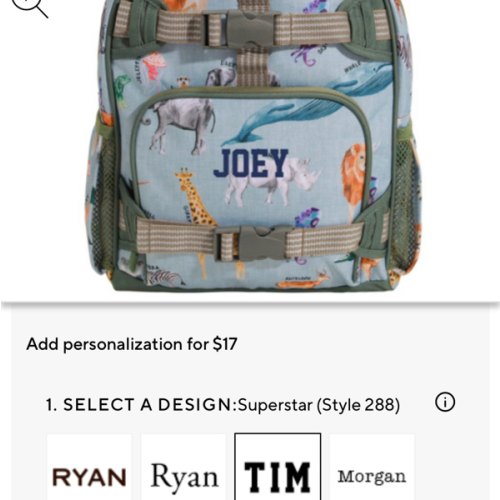Mackenzie Brendan Safari Animals Backpacks | Pottery Barn Kids