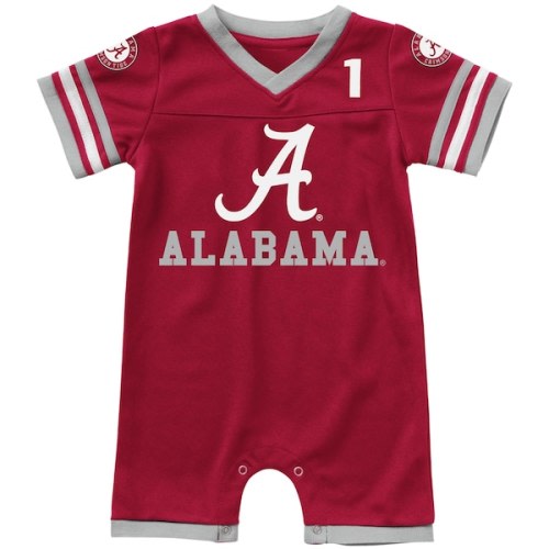 Alabama Crimson Tide Colosseum Infant Bumpo Football Romper - Crimson