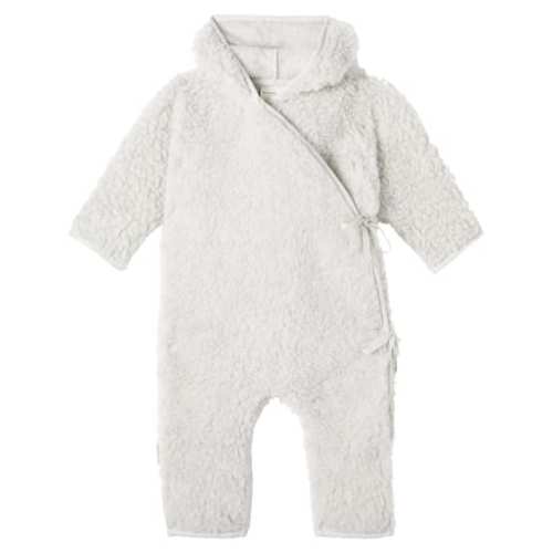 Baby hooded wool onesie
