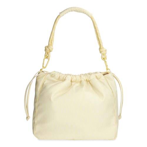 No Boundaries Women's Bungee Drawstring Bag, Lemon Ice Stripe