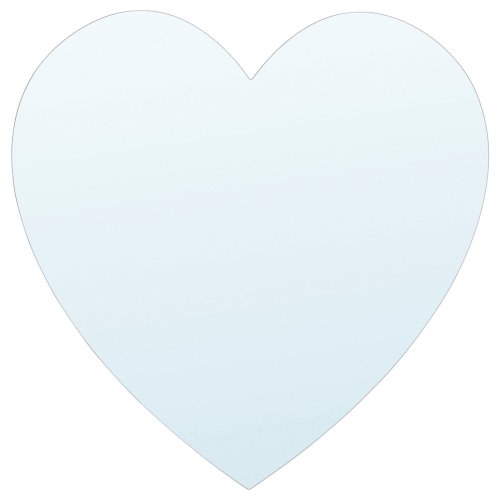 HOLMÖARNA Mirror - heart-shaped 10 5/8x10 5/8 "