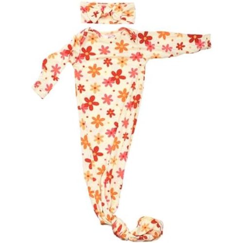 Three Little Tots Newborn Baby Knotted Tie Gown - Infant