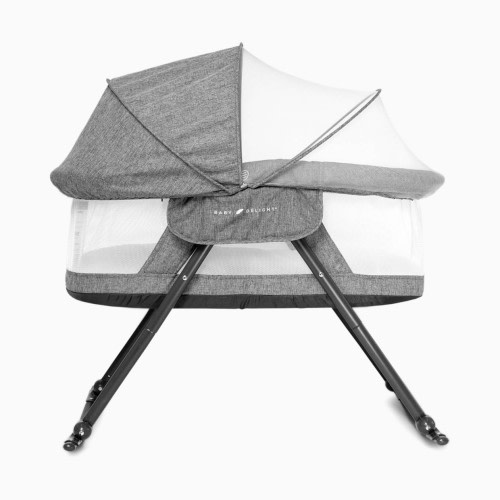 Baby Delight Slumber Deluxe Rocking Bassinet - Charcoal Tweed