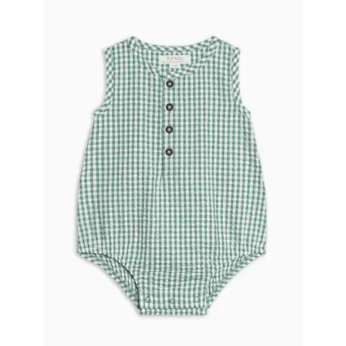 Wren Seersucker Bubble Romper