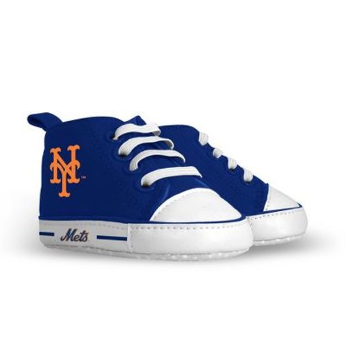 BabyFanatic Pre-Walkers High-Top Unisex Baby Shoes - MLB New York Mets