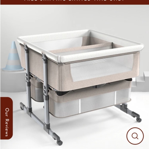 Bedside Bassinet for Twins