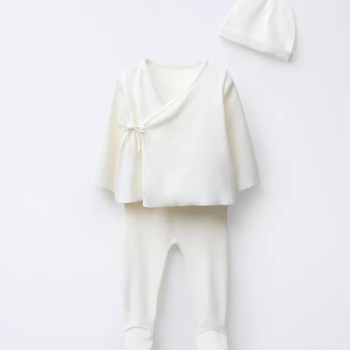 NEWBORN SET AND POUCH - Oyster-white | ZARA United States