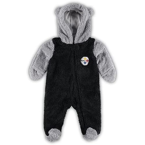 Outerstuff Newborn & Infant NFL Game Nap Teddy Fleece Bunting Full-Zip Sleeper