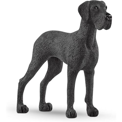 Schleich Farm World Great Dane Dog Figurine - Highly Detailed and Durable Animal Toy, Fun and Educational Play for Boys and Girls, Gift for Kids Ages 3+